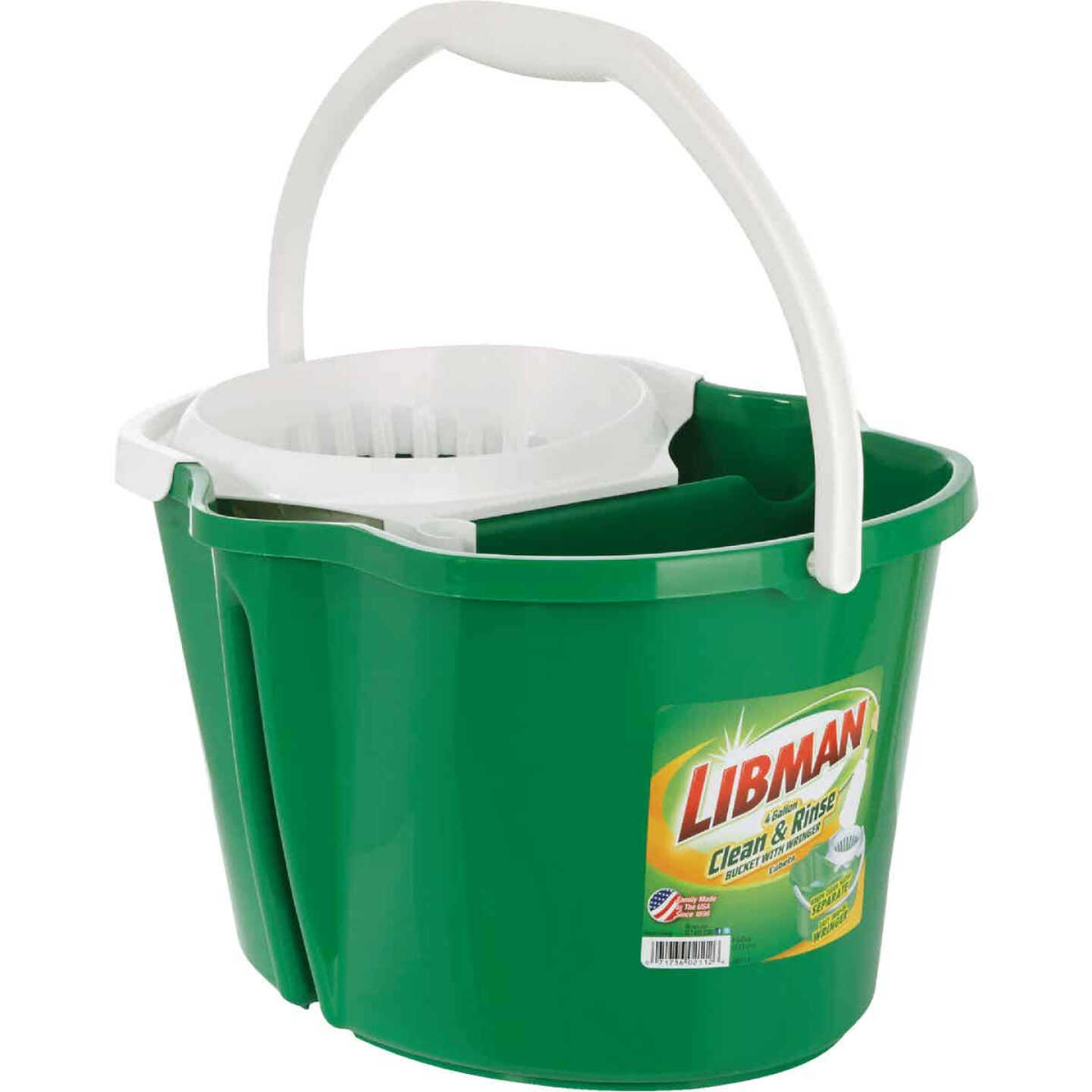 Libman 2-sided Clean and Rinse Wet Mop Bucket