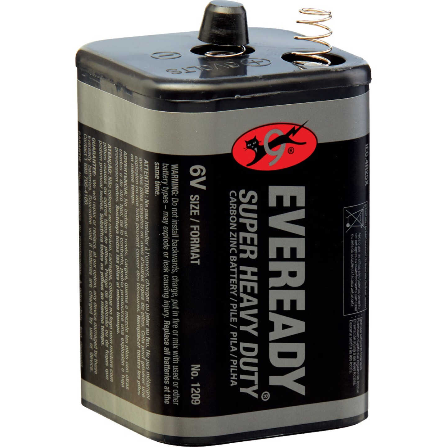 6V Lantern Alkaline Square Spring Top Battery Packs